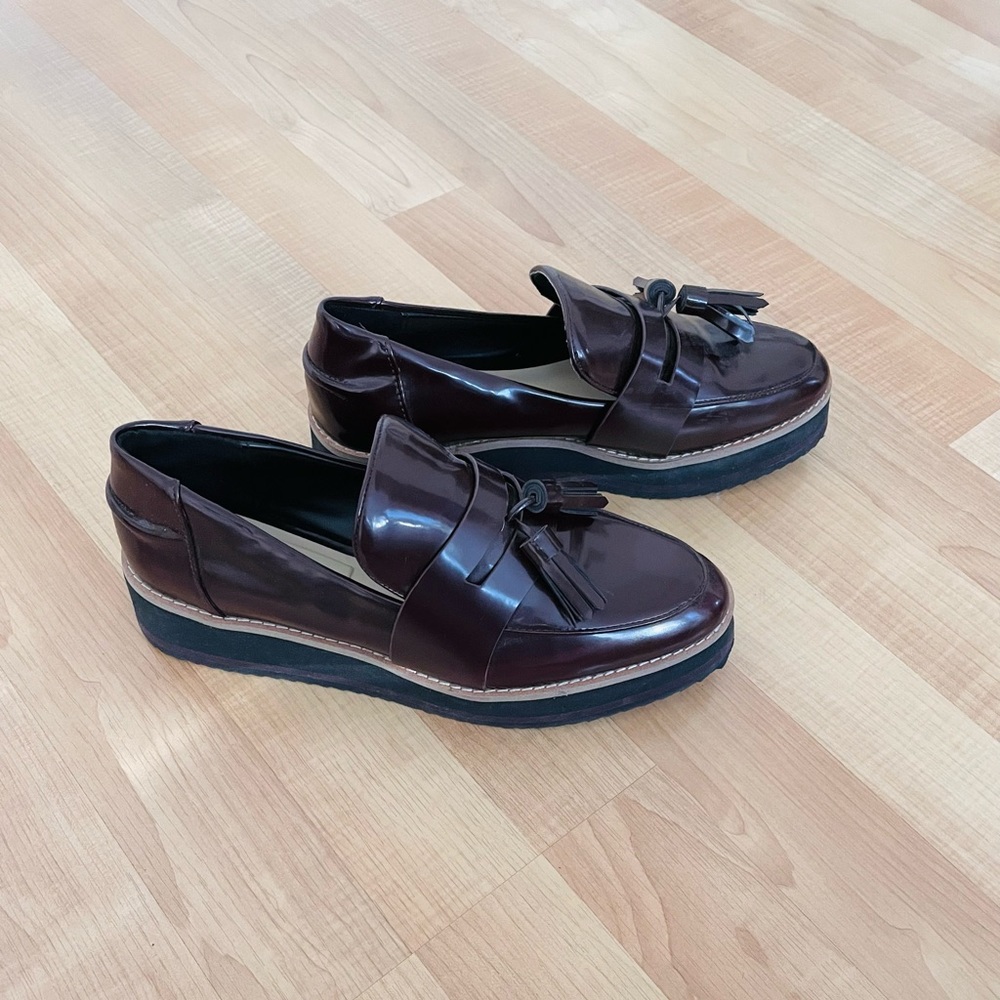 Zara Platform Oxford Creepers 37